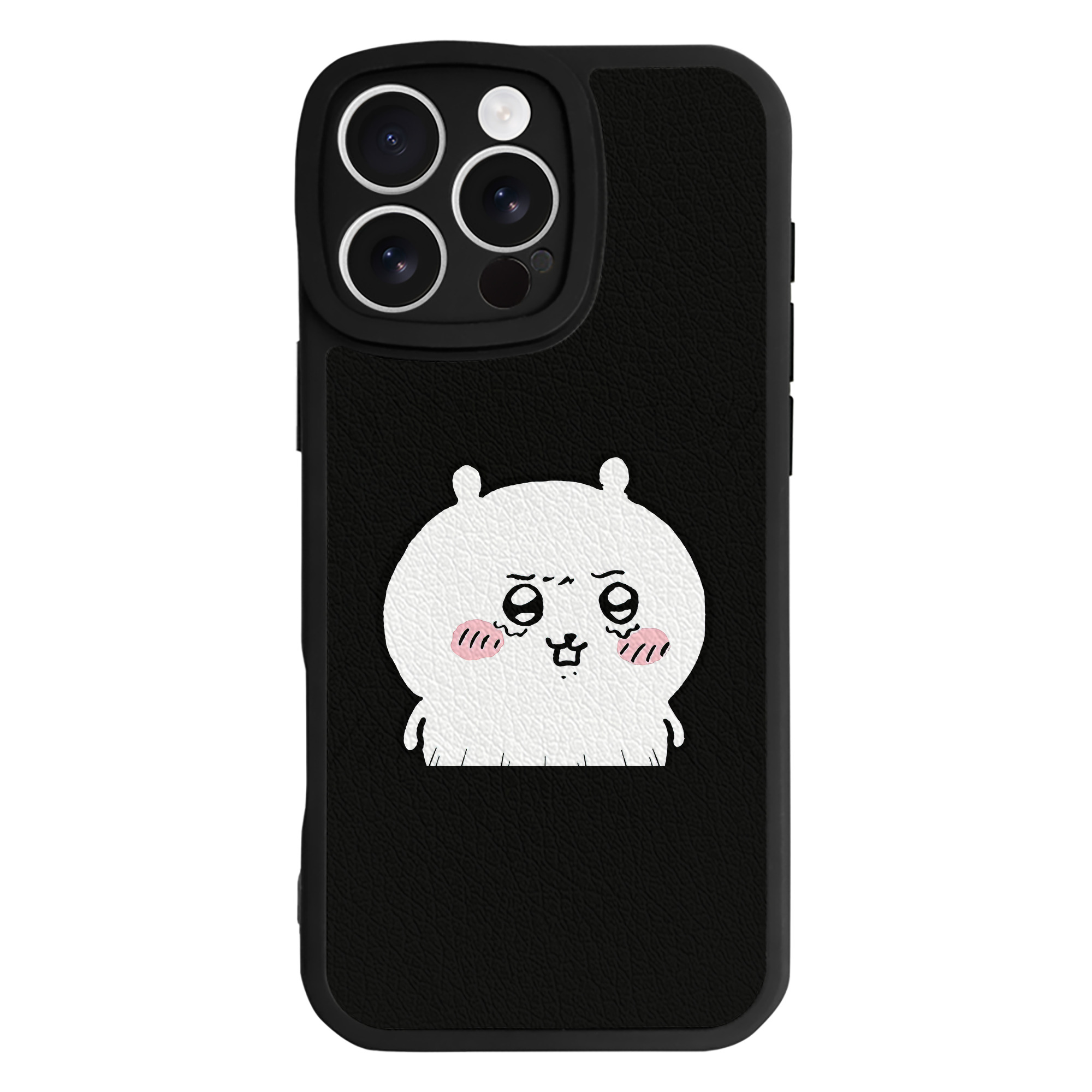 （画像用） ちいかわ ちいかわ Chii-kawa chiikawa 【iPhone 16シリーズ対応】シリコンスマホケース（レザー調） 材質：シリコン